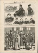 The Irish Assassination Invincibles in Ireland 1883 Antique Print