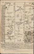 Britannia Depicta E Bowen c1730 Map Grantham, Newark Tuxford, Bawtry, Doncaster.