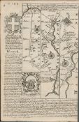 Britannia Depicta E Bowen c1730 Map Gloucester Cheltenham Campden, Stratford.