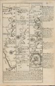 Britannia Depicta E Bowen c1730 Map Wales Swansea Kidwelly Haverfordwest, St Davids.