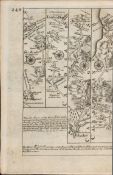 Britannia Depicta E Bowen c1730 Map Wales Carmarthen, Cardigan Aberystwyth.