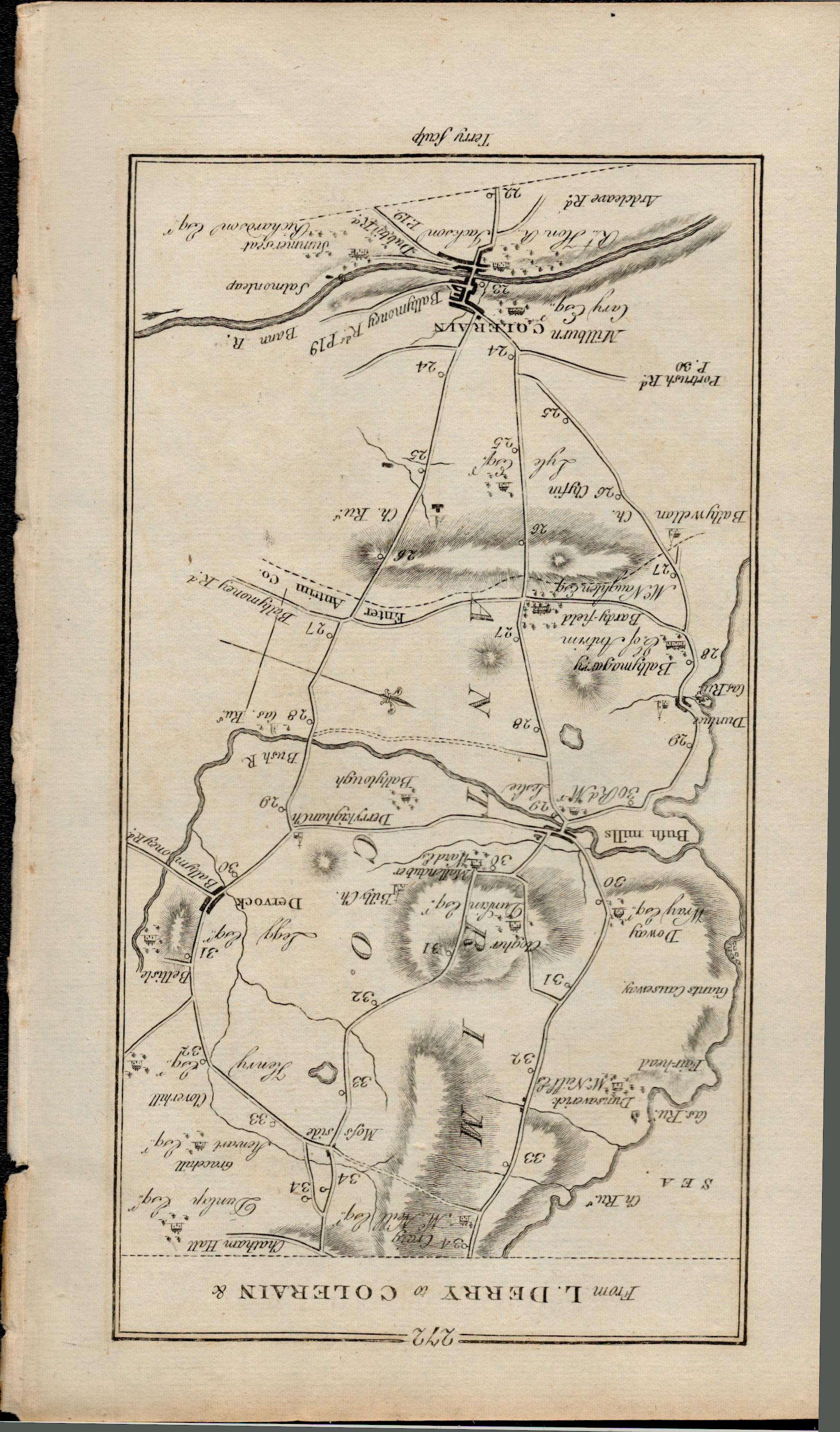 Taylor & Skinner 1777 Ireland Map Coleraine Bushmills Antrim Londonderry.