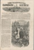 A Day In Killarney Ireland 1849 Antique Woodgrain Print