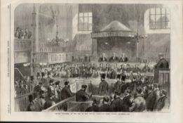 Fenian Rebellion Prisoners Being Tried Special Court Dublin 1867 Print