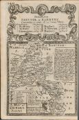 Britannia Depicta E Bowen c1730 Map Oxfordshire Banbury Thame Abingdon Oxford.