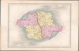 Antique Engraving 1850’s Map Londonderry & Antrim.