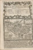 Britannia Depicta E Bowen Rare c1730 Map London Barking Isle of Sheppey