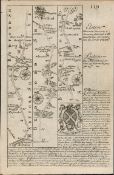 Britannia Depicta E Bowen c1730 Map St.Albans, Bedford, Wellingborough, Kettering.