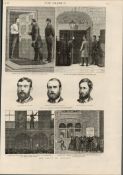 Parnell Arrested Kilmainham Gaol Ireland 1881 Antique Print.