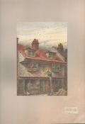 Saffron Hill Holborn Valley Antique 1888 Views of London