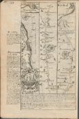 Britannia Depicta E Bowen Rare c1730 Map Chester Denbigh Conwy Holyhead Etc