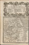 Britannia Depicta E Bowen c1730 Map Wiltshire Devizes Marlborough Salisbury.