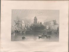 Bristol Redcliffe Church Antique 1842 Steel Engraving.