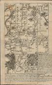 Britannia Depicta E Bowen c1730 Map London Paddington Kensington Hounslow.