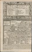 Britannia Depicta E Bowen c1730 Map Dartmouth Devon to Minehead Somerset.