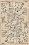 Britannia Depicta E Bowen c1730 Map Lincoln Sleaford Moreton Market Deeping.