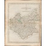 Leicestershire John Cary’s 1787 Antique Hand Coloured Map.