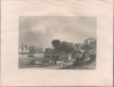 Weymouth Antique 1842 Steel Engraving.