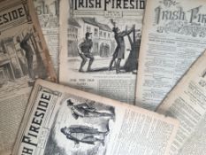 16 Antique Editions The Irish Fireside Newspapers 1883-1886.