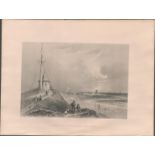 Fleetwood on Wyre 1842 Antique Steel Engraving.