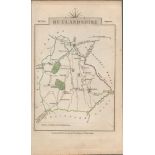 John Cary’s 1791 Antique Copper Engraved Map Shropshire & Rutlandshire.