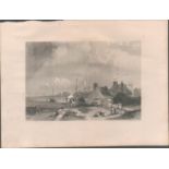 Blyth Northumberland Antique 1842 Steel Engraving.