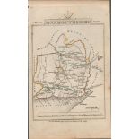 John Cary’s 1791 Antique Copper Engraved Map Monmouthshire & Norfolk.
