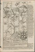 Britannia Depicta E Bowen Rare c1730 Map Newcastle Hexham Carlisle Etc.