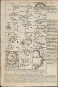 Britannia Depicta E Bowen c1730 Map Cornwall Penzance St Michaels Mount Lands End Etc.