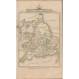 John Cary’s 1791 Rare Copper Engraved Map England and Wales