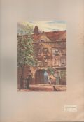 Staple Inn Holborn Antique 1888 Views of London 2