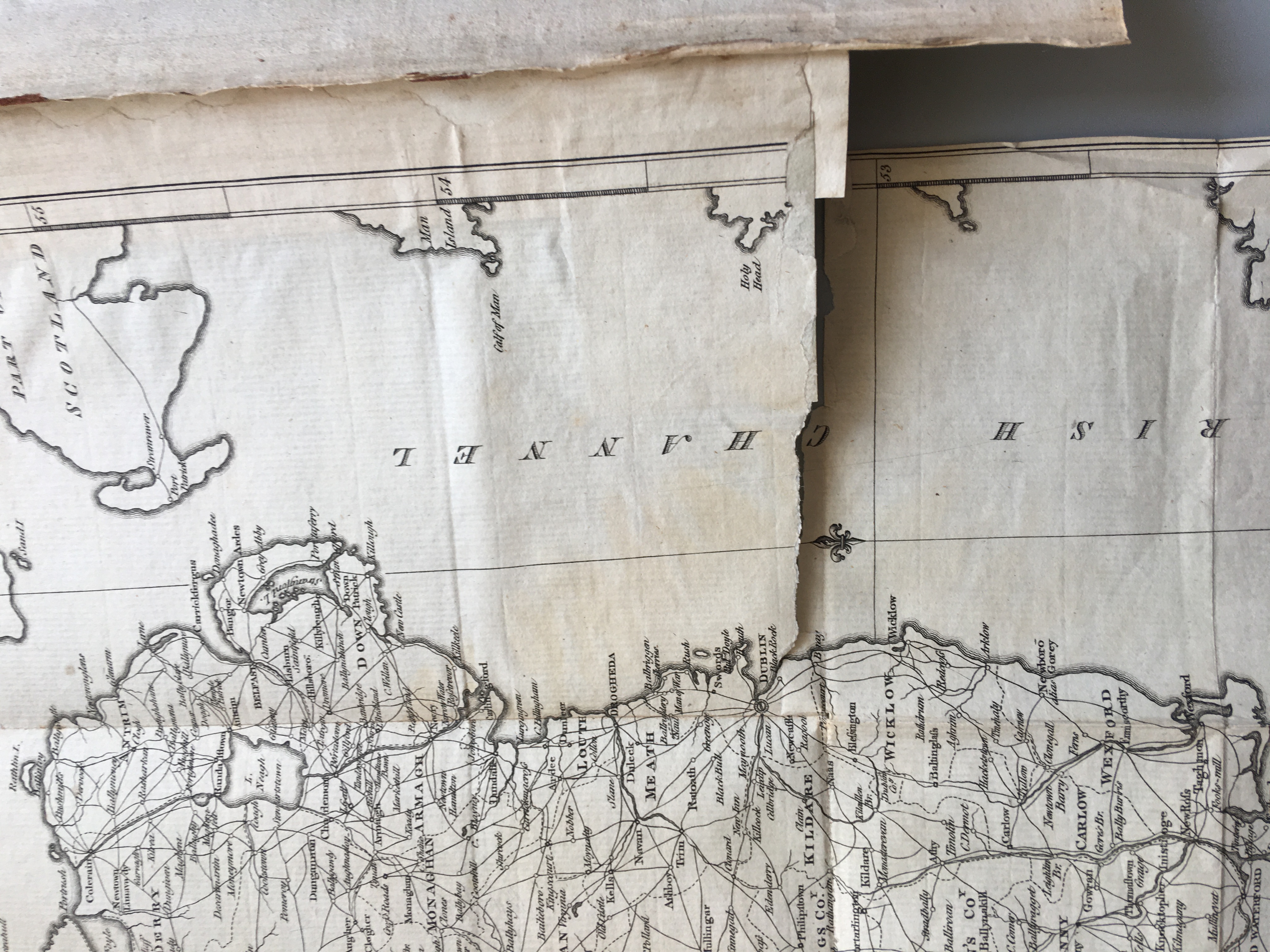 Taylor And Skinner's Maps Of The Roads Of Ireland, Surveyed 1777 Whole of Map of Ireland. - Image 3 of 4