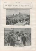 Aber Valley Wales Pit Disaster 82 Dead 1901 Print