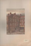 Dr Johnsons Fleet Street Rare Antique Print Plate 1888 Views of London