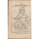 John Cary’s 1791 Copper Engraved Map Devonshire & Dorsetshire.