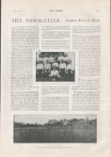 FA Cup Winners 1900 Bury 4-0 Antique Print Original Antique