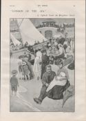 Brighton London by the Sea 1901 Original Antique Print