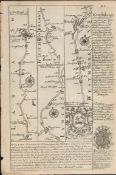 Britannia Depicta E Bowen Rare c1730 Map Lancaster Preston Kendal Penrith Carlisle Etc.