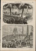 Lund Hill Colliery Disaster 189 Dead 1857 Antique 4 Page Images