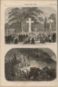 Father Mathew Funeral County Cork 1857 Antique .