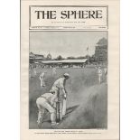 Eton & Harrow Cricket Match Lords 1901 Antique.