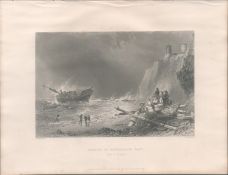 Isle of Thanet Antique 1842 Steel Engraving.