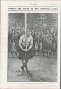 Highland Games Tossing The Caber Antique 1900.