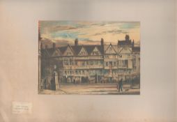 Old Houses, Holborn Bars Antique 1888 Views of London