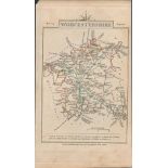 John Cary’s 1791 Rare Antique Copper Engraved Map Worcestershire
