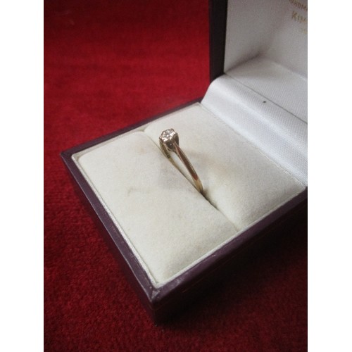 Ladies 9ct Gold Diamond Ring - Image 2 of 3