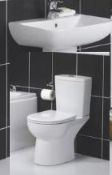 Ideal Standard ‘VUE’Dual Flush Modern Toilet With Matching Basin. Appears New & Unused