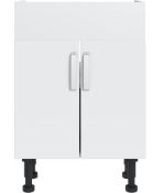 Nouvel Gloss White Floor Cabinet. 500mm. FF5002DR-U-WHG. Appears Unused.