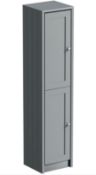 'The Bath Co’ Dulwich Grey Freestanding Tall Boy Storage Unit. Appears New & Unused.