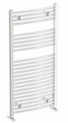 RRP £135. The Heating Co. Nassau Chrome Curved Heated Towel Rail